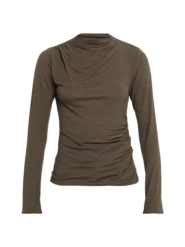RAILS Women's Joelle Ruched Long-Sleeve Top