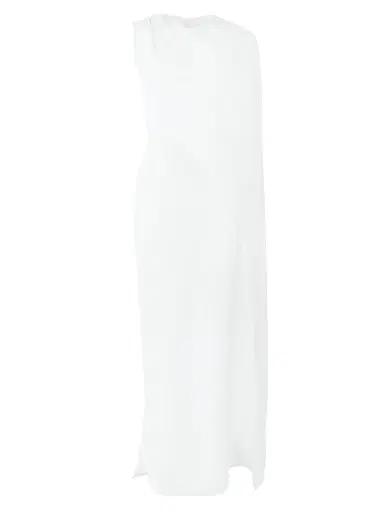 Carolina Herrera Women's Draped One-Shoulder Column Gown - White - Size 8 | Thumbnail 1
