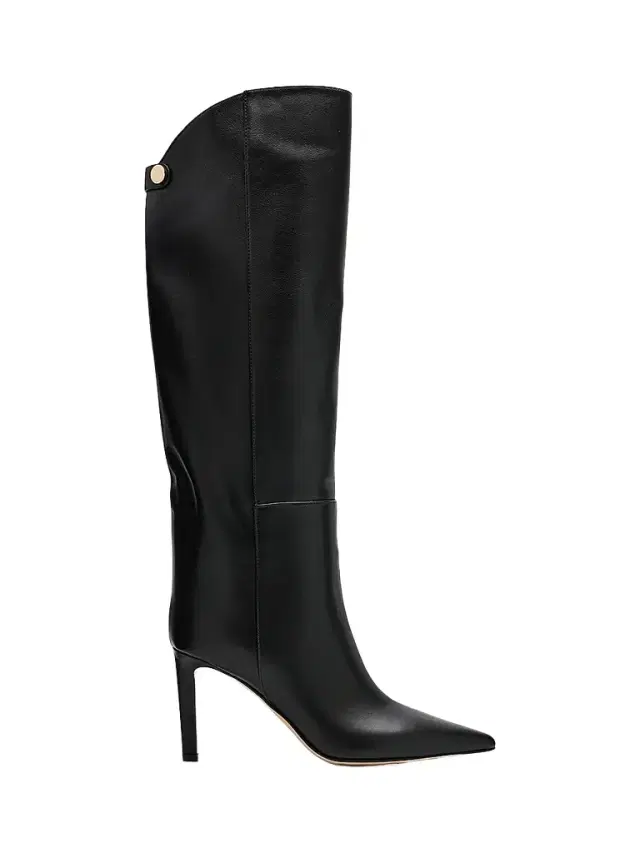 Jimmy Choo Women's Alizze 85MM Leather Knee-High Boots - Black