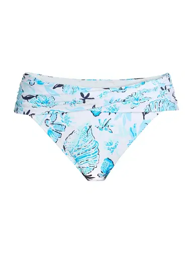 Lilly Pulitzer Women's Lagoon Hipster Bikini Bottom - White Multi - Size 12 | Thumbnail 1 Lilly Pulitzer Women's Lagoon Hipster Bikini Bottom - White Multi - Size 12 | Thumbnail 1
