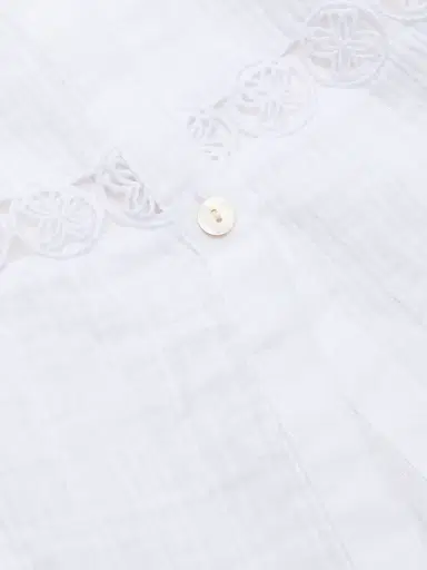 Lilly Pulitzer Women's Elspeth Tiered Cotton Cover-Up - White - Size Large | Thumbnail 6 Lilly Pulitzer Women's Elspeth Tiered Cotton Cover-Up - White - Size Large | Thumbnail 6