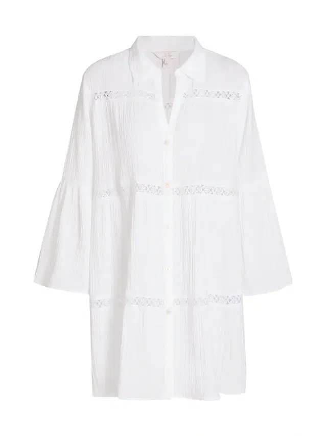 Lilly Pulitzer Women's Elspeth Tiered Cotton Cover-Up - White