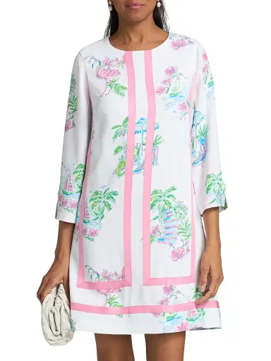 Lilly Pulitzer Women's Margaux Floral Straight Shirtdress | Thumbnail 3 Lilly Pulitzer Women's Margaux Floral Straight Shirtdress | Thumbnail 3