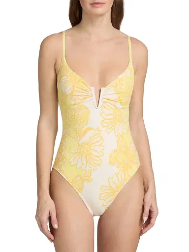 Lilly Pulitzer Women's Clode Golden Glow Juicy Story One-Piece Swimsuit - Golden Glow Multi - Size 12 | Thumbnail 3 Lilly Pulitzer Women's Clode Golden Glow Juicy Story One-Piece Swimsuit - Golden Glow Multi - Size 12 | Thumbnail 3