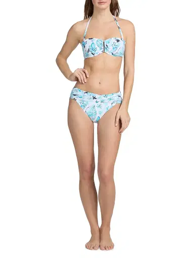 Lilly Pulitzer Women's Jessa Bandeau Bikini Top - White Multi - Size 10 | Thumbnail 2 Lilly Pulitzer Women's Jessa Bandeau Bikini Top - White Multi - Size 10 | Thumbnail 2