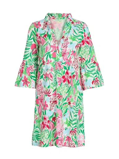 Lilly Pulitzer Women's Hayes Glowinig Gardens Minidress - Multi Glowing Gardens - Size Large | Thumbnail 1 Lilly Pulitzer Women's Hayes Glowinig Gardens Minidress - Multi Glowing Gardens - Size Large | Thumbnail 1