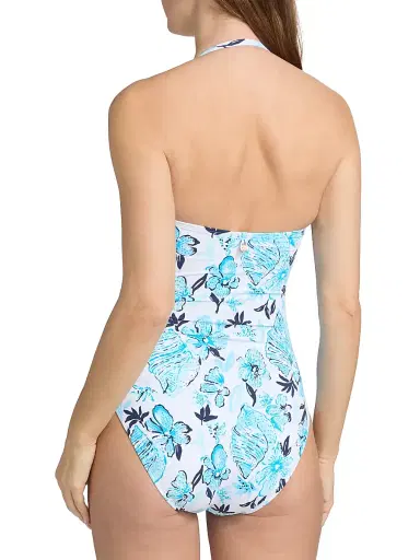 Lilly Pulitzer Women's Farlee Resort Seashell Splendor One-Piece Swimsuit - White Multi - Size 12 | Thumbnail 4 Lilly Pulitzer Women's Farlee Resort Seashell Splendor One-Piece Swimsuit - White Multi - Size 12 | Thumbnail 4