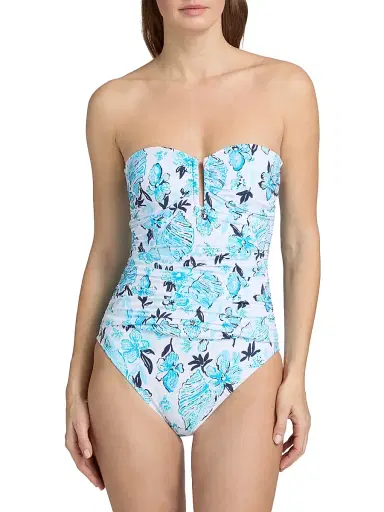 Lilly Pulitzer Women's Farlee Resort Seashell Splendor One-Piece Swimsuit - White Multi - Size 12 | Thumbnail 5 Lilly Pulitzer Women's Farlee Resort Seashell Splendor One-Piece Swimsuit - White Multi - Size 12 | Thumbnail 5
