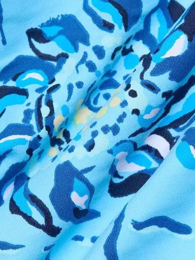 Lilly Pulitzer Women's Flamenco Bellevue Breakers Beach Tankini Top - Blue Multi - Size 6 | Thumbnail 7
