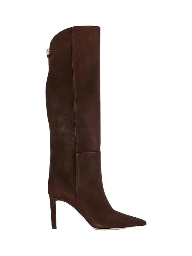 Jimmy Choo Women's Alizze 85MM Suede Knee-High Boots - Chocolate