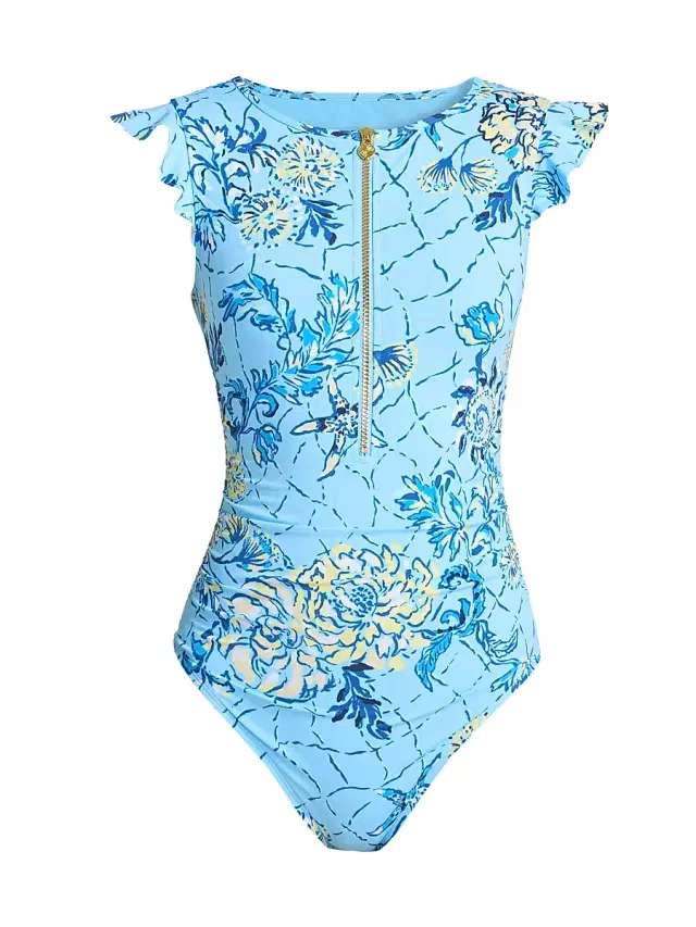 Lilly Pulitzer Women's Jossette One-Piece Swimsuit - Blue Multi