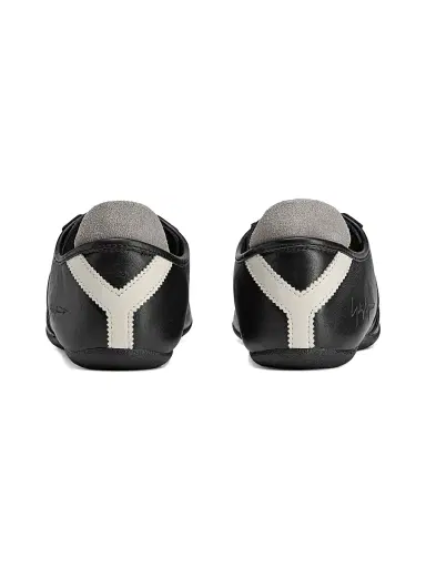 Adidas Men's Y-3 Tokyo Leather Low-Top Sneakers - Black White - Size 11 | Thumbnail 2