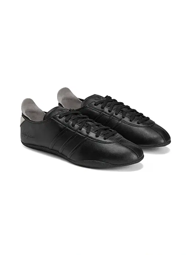Men's Y-3 Tokyo Leather Low-Top Sneakers - Black White