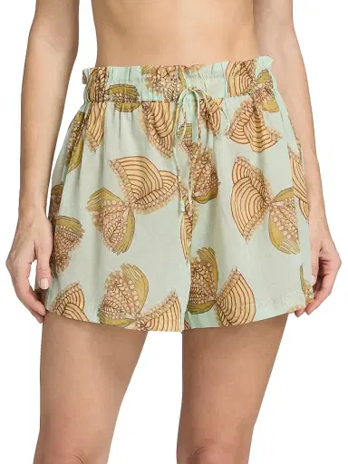 Ulla Johnson Women's Anna Zemankova Bijou Printed Coverup Shorts - Water Blossoms - Size XL | Thumbnail 3 Ulla Johnson Women's Anna Zemankova Bijou Printed Coverup Shorts - Water Blossoms - Size XL | Thumbnail 3