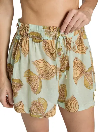 Ulla Johnson Women's Anna Zemankova Bijou Printed Coverup Shorts - Water Blossoms - Size XL | Thumbnail 5 Ulla Johnson Women's Anna Zemankova Bijou Printed Coverup Shorts - Water Blossoms - Size XL | Thumbnail 5