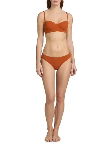 Ulla Johnson Women's Zahara Bra-Cup Bikini Top - Sienna | Thumbnail 2 Ulla Johnson Women's Zahara Bra-Cup Bikini Top - Sienna | Thumbnail 2