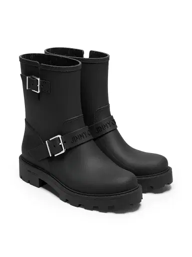 Jimmy Choo Women's Biker Rain Boots - Black | Thumbnail 2