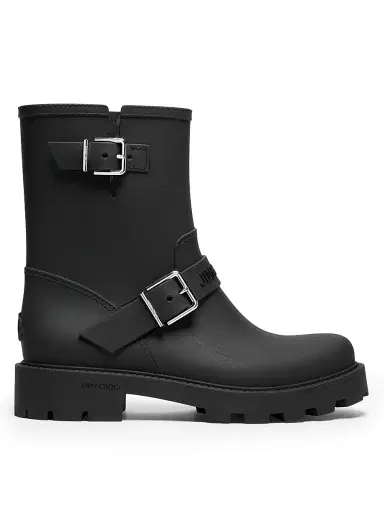 Jimmy Choo Women's Biker Rain Boots - Black | Thumbnail 1