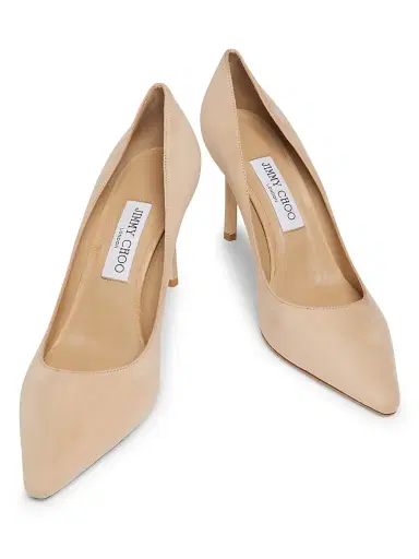 Jimmy Choo Women's Romy 85MM Suede Pumps - Chai | Thumbnail 4 Jimmy Choo Women's Romy 85MM Suede Pumps - Chai | Thumbnail 4