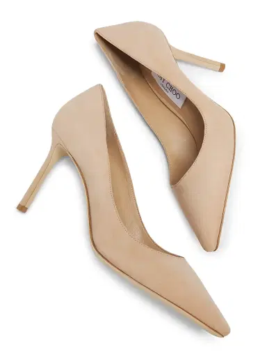 Jimmy Choo Women's Romy 85MM Suede Pumps - Chai | Thumbnail 6 Jimmy Choo Women's Romy 85MM Suede Pumps - Chai | Thumbnail 6