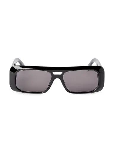 Palm Angels Women's Willow 57MM Rectangular Sunglasses - Black | Thumbnail 2