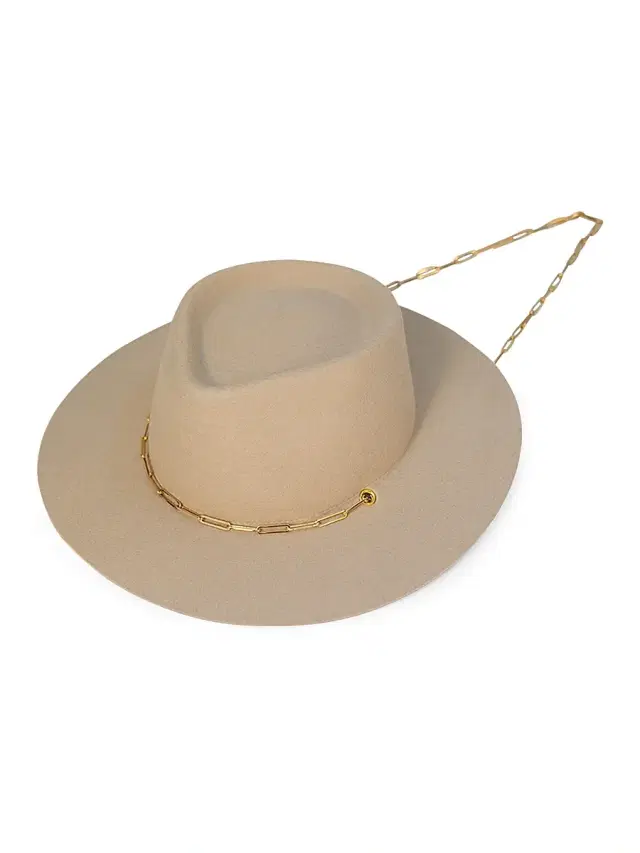 Van Palma Women's Ulysse Merino Wool Fedora With Chain -