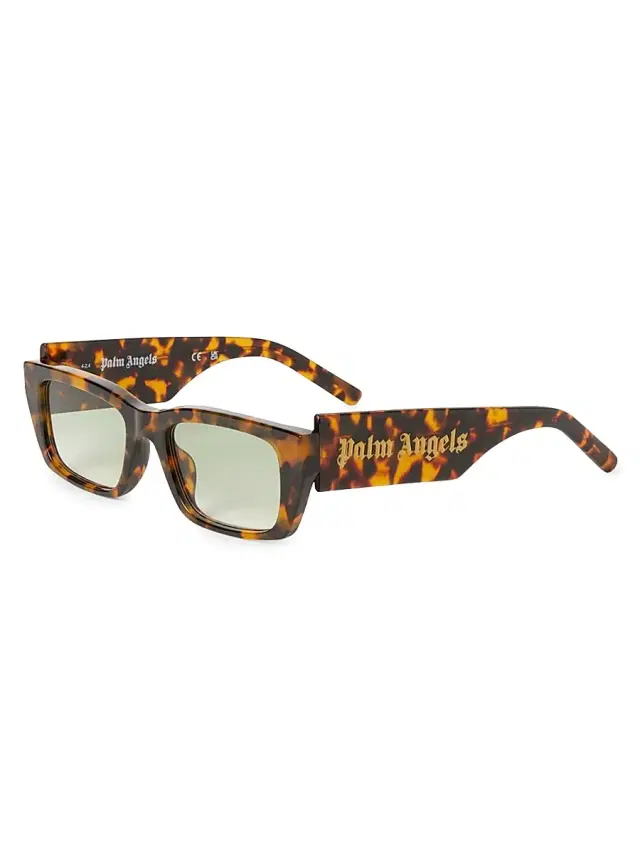 Palm Angels Women's Palm 53MM Rectangular Sunglasses - Black