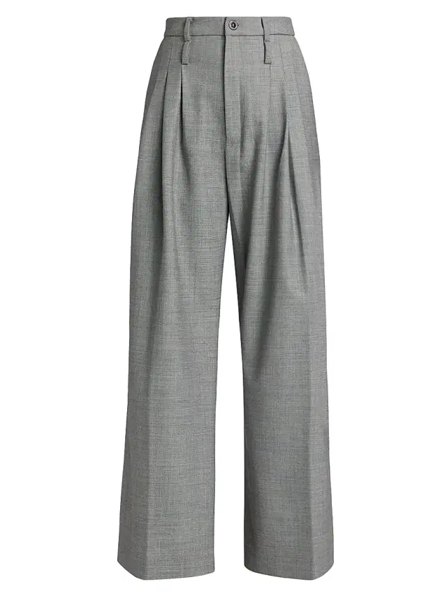 Jamie Haller Women's The Triple Pleat Tailored Trouser - Pepper