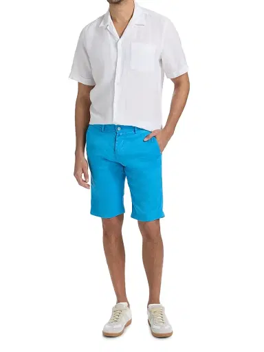 Kiton Men's Corabba Straight-Leg Shorts - Avio - Size 40 | Thumbnail 2