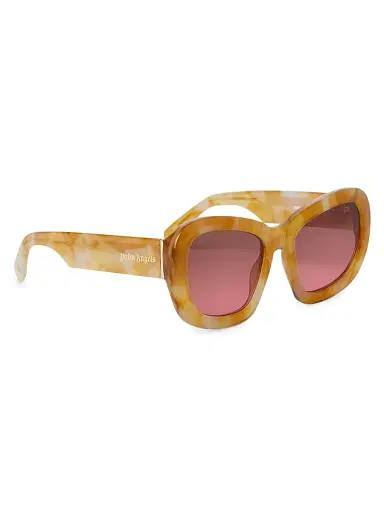 Palm Angels Women's Moon 54MM Round Sunglasses - Beige | Thumbnail 1 Palm Angels Women's Moon 54MM Round Sunglasses - Beige | Thumbnail 1