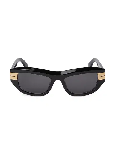 Palm Angels Women's Claire 51MM Cat-Eye Sunglasses - Black | Thumbnail 2