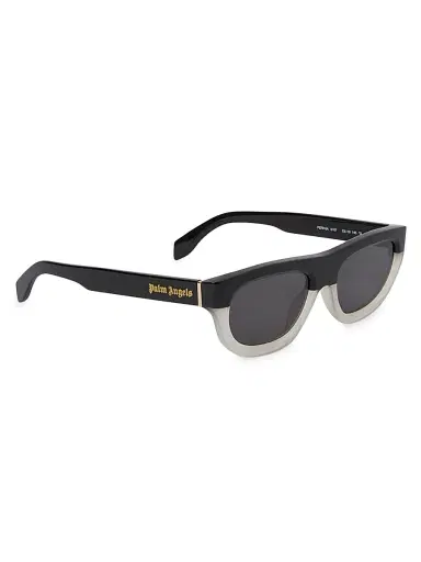 Palm Angels Women's Imperial 53MM Oval Two-Tone Sunglasses - Black | Thumbnail 1