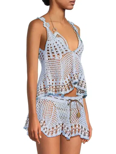 My Beachy Side Women's Tula Crochet-Knit Tankini Top | Thumbnail 4