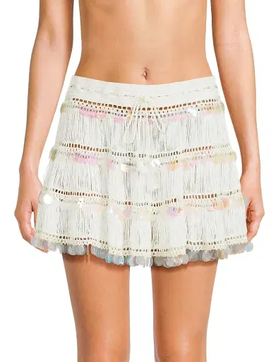 My Beachy Side Women's Viola Hand-Crocheted Miniskirt | Thumbnail 3 My Beachy Side Women's Viola Hand-Crocheted Miniskirt | Thumbnail 3