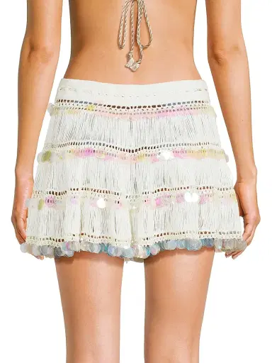 My Beachy Side Women's Viola Hand-Crocheted Miniskirt | Thumbnail 5 My Beachy Side Women's Viola Hand-Crocheted Miniskirt | Thumbnail 5
