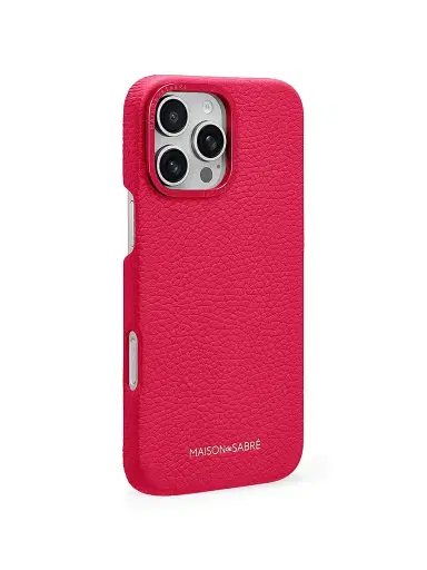MAISON de SABRÉ Leather Phone Case (iPhone 16 Pro Max) - Shibuya Fuchsia | Thumbnail 3 MAISON de SABRÉ Leather Phone Case (iPhone 16 Pro Max) - Shibuya Fuchsia | Thumbnail 3