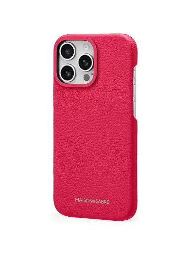MAISON de SABRÉ Leather Phone Case (iPhone 16 Pro Max) - Shibuya Fuchsia | Thumbnail 4 MAISON de SABRÉ Leather Phone Case (iPhone 16 Pro Max) - Shibuya Fuchsia | Thumbnail 4