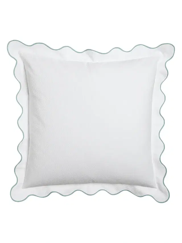 Matouk Lanai Pique Euro Sham - Turquoise European