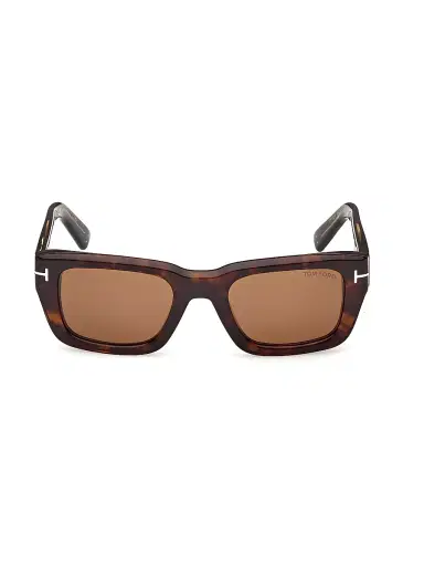 Tom Ford Men's Icon 52MM Rectangular Sunglasses - Dark Havana Brown | Thumbnail 2 Tom Ford Men's Icon 52MM Rectangular Sunglasses - Dark Havana Brown | Thumbnail 2