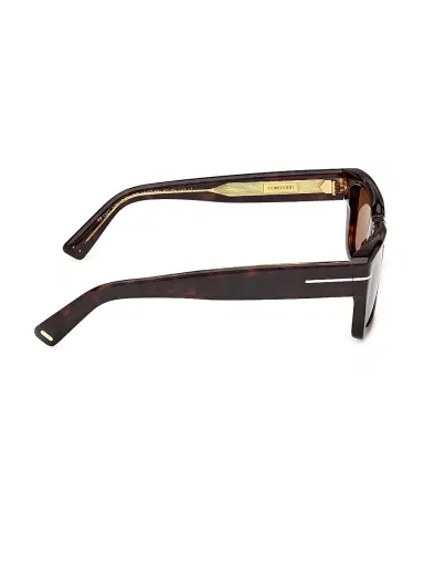 Tom Ford Men's Icon 52MM Rectangular Sunglasses - Dark Havana Brown | Thumbnail 7 Tom Ford Men's Icon 52MM Rectangular Sunglasses - Dark Havana Brown | Thumbnail 7