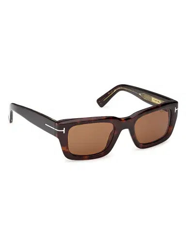 Tom Ford Men's Icon 52MM Rectangular Sunglasses - Dark Havana Brown | Thumbnail 8 Tom Ford Men's Icon 52MM Rectangular Sunglasses - Dark Havana Brown | Thumbnail 8