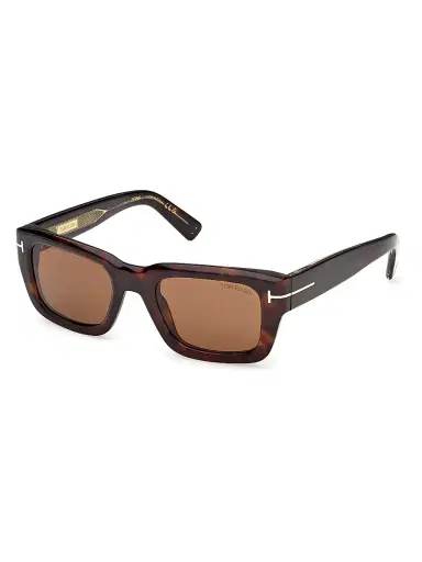 Tom Ford Men's Icon 52MM Rectangular Sunglasses - Dark Havana Brown | Thumbnail 1 Tom Ford Men's Icon 52MM Rectangular Sunglasses - Dark Havana Brown | Thumbnail 1