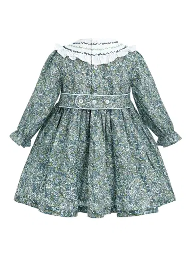 Tulleen Baby Girl's & Little Girl's Laurel Smocked Dress - Green 36 Months | Thumbnail 2