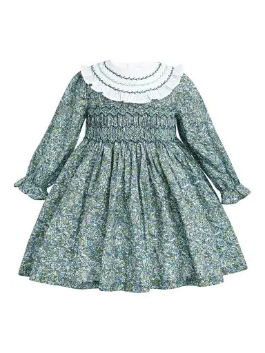 Tulleen Baby Girl's & Little Girl's Laurel Smocked Dress - Green 36 Months | Thumbnail 1