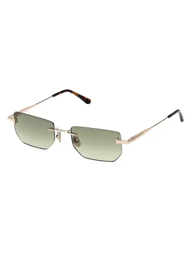 Tom Ford Men's Ethan 53MM Rimless Sunglasses - Rose Gold Green | Thumbnail 1