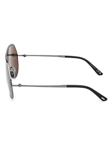Tom Ford Men's Rickie 63MM Aviator Sunglasses - Shinydarkblacksmoke | Thumbnail 3 Tom Ford Men's Rickie 63MM Aviator Sunglasses - Shinydarkblacksmoke | Thumbnail 3