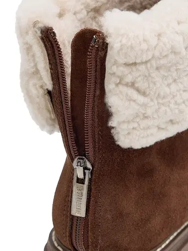 La Canadienne Women's Dory Suede & Shearling Ankle Boots - Brunette - Size 10 | Thumbnail 4 La Canadienne Women's Dory Suede & Shearling Ankle Boots - Brunette - Size 10 | Thumbnail 4