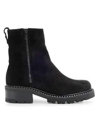 La Canadienne Women's Crew Suede Ankle Boots - Black - Size 8.5 | Thumbnail 1 La Canadienne Women's Crew Suede Ankle Boots - Black - Size 8.5 | Thumbnail 1