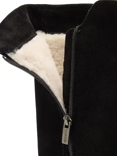 La Canadienne Women's Dimitri Suede & Shearling Knee-High Boots - Black - Size 9.5 | Thumbnail 4 La Canadienne Women's Dimitri Suede & Shearling Knee-High Boots - Black - Size 9.5 | Thumbnail 4
