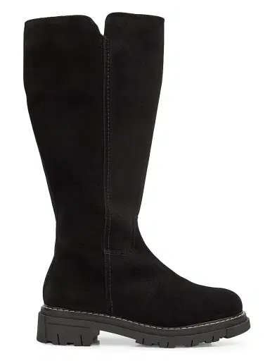 La Canadienne Women's Dimitri Suede & Shearling Knee-High Boots - Black - Size 9.5 | Thumbnail 1 La Canadienne Women's Dimitri Suede & Shearling Knee-High Boots - Black - Size 9.5 | Thumbnail 1